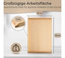Topanbieter999 Backbrett Lindenholz 60x40 cm mit Leisten Bild 1