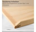 Topanbieter999 Backbrett Lindenholz 60x40 cm mit Leisten Bild 3