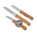 Topanbieter999 3-tlg. Küchenmesser-Set Buchenholzgriff Edelstahl Bild 2