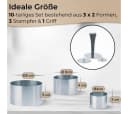 Topanbieter999 Speiseringe Set 10-tlg. Edelstahl Silber Bild 3