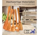 Topanbieter999 Kochbesteck-Set 5-tlg. Olivenholz Braun Bild 3