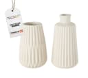 Topanbieter999 Dekovase 2er Set Beige Porzellan Skandinavisch Bild 2