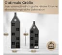 Topanbieter999 Kerzenlaterne Haus Metall Schwarz 2er-Set Bild 1