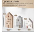 Topanbieter999 Dekoobjekt Holz Deko Häuser mit Sprüchen, 3er Set Bild 1