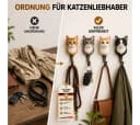 Topanbieter999 Garderobenhaken 4tlg. Katzenkopf Polyresin Zinklegierung Bild 3