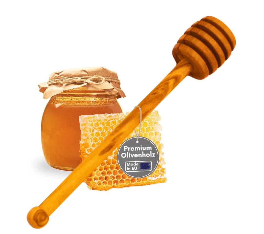 Topanbieter999 Honiglöffel Olivenholz 16 cm Tropffrei - Bild 2