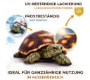 Topanbieter999 Gartenfigur Schildkröte Braun Polyresin Bild 3