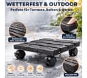 Topanbieter999 Pflanzenroller WPC Holzoptik mit Feststellbremsen Bild 4