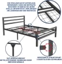 Topanbieter999 Metallbett Schwarz Stabiler Stahl Bettrahmen Bild 5