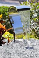 Köhko Gartenbrunnen SCHWAN Edelstahl mit LED-Beleuchtung Bild 2