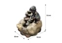 Köhko Gartenbrunnen Wasserspiel "Kinderspiel" Bronze Polyresin Bild 5