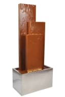 KÖHKO Gartenbrunnen Chile 104 cm mit LED, Cortenstahl & Edelstahl Bild 2