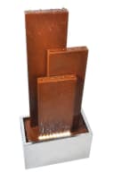 KÖHKO Gartenbrunnen Chile 104 cm mit LED, Cortenstahl & Edelstahl Bild 4