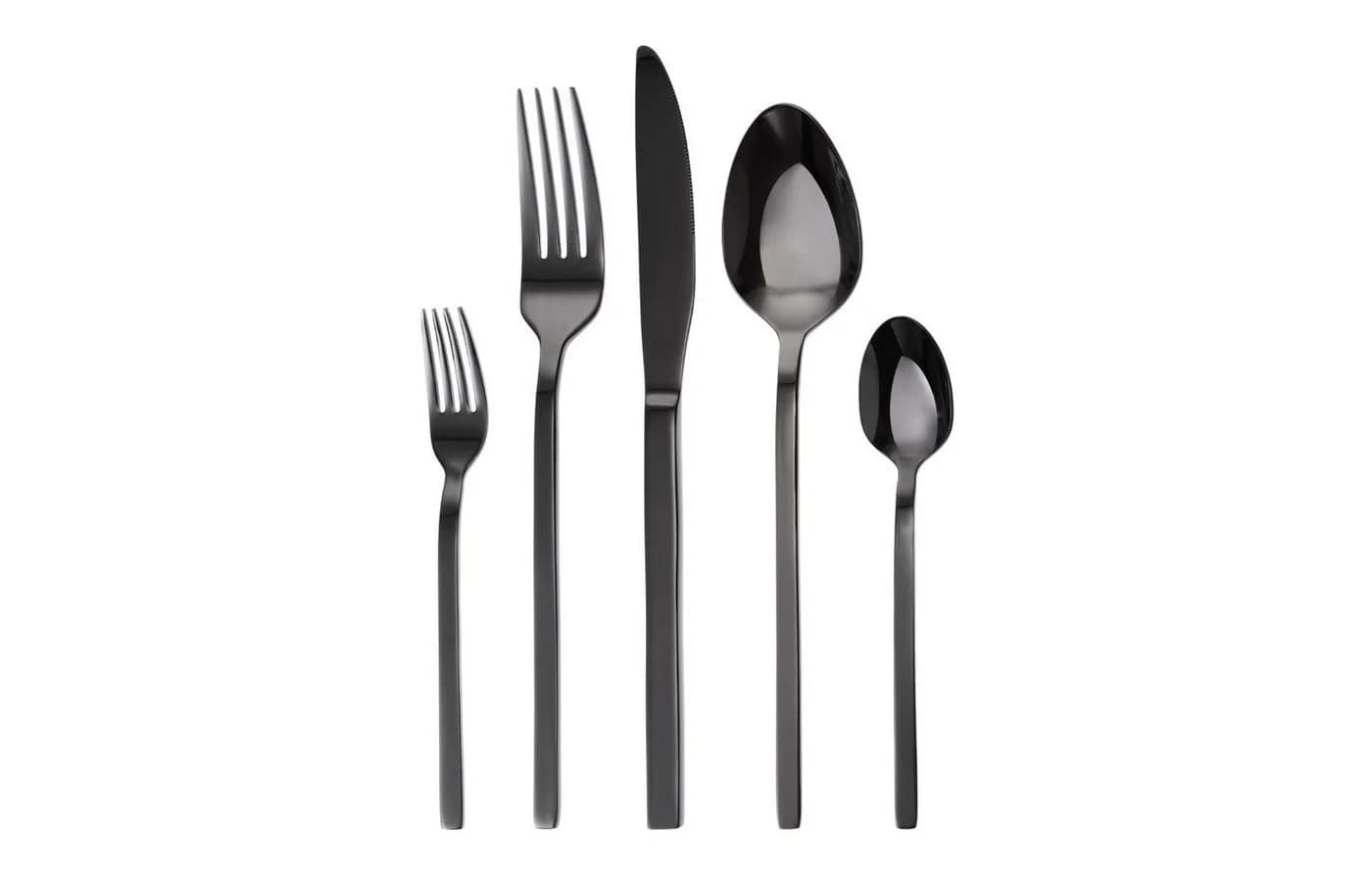GRÄWE Besteck-Set Lissabon 30-tlg. Schwarz Edelstahl 18/0 für 6 Personen - Bild 2