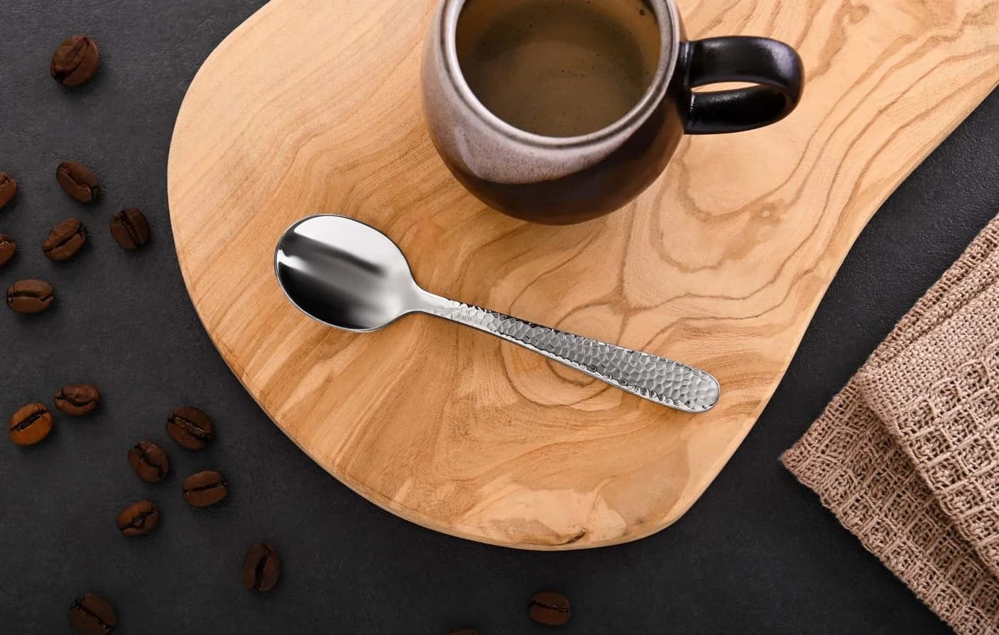 GRÄWE Espressolöffel 6-teilig Edelstahl Silber Gent