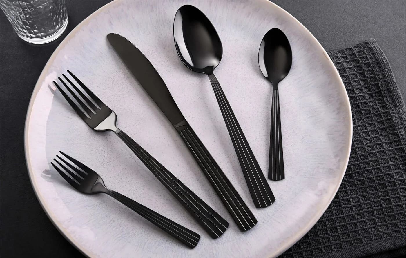 GRÄWE Besteck-Set Athen 20-tlg. Schwarz für 4 Personen