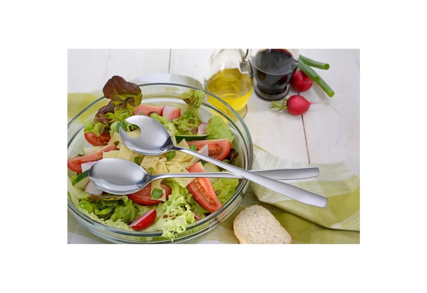 GRÄWE Salatbesteck 2-tlg. lang Edelstahl Serie Königstein