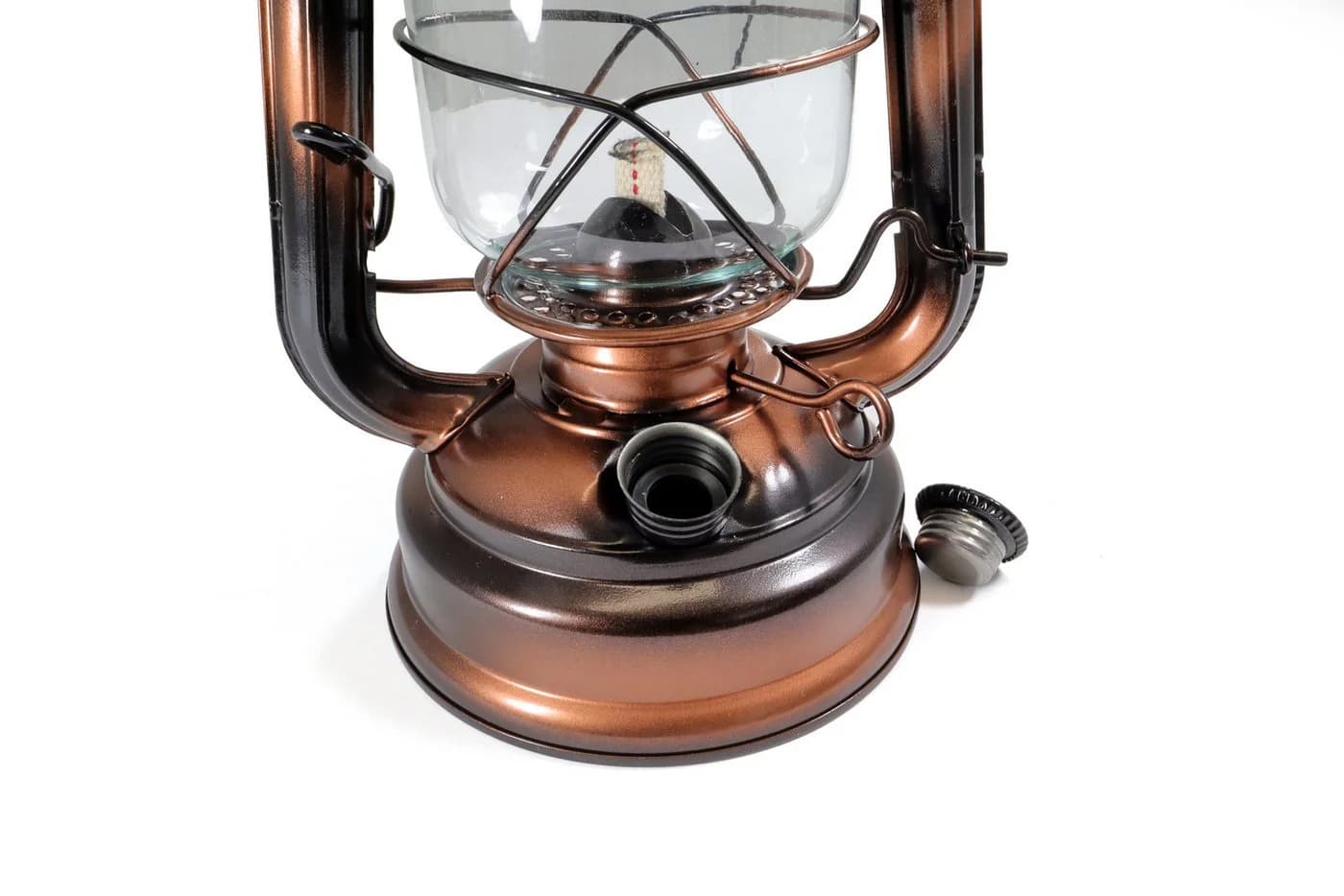 Origin Outdoors Sturmlaterne 'Hurricane' Retro Braun Metall