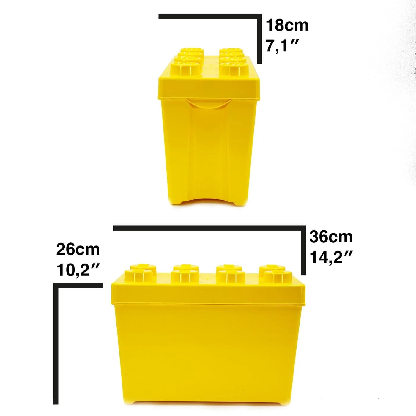 LEGO Aufbewahrungsbox Original Gelb Large