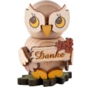 Kuhnert Dekofigur Eulenkind mit Danke-Schild 4cm Bild 2