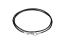 Auroris Lederband 90 cm Schwarz Echtleder Kette mit Edelstahl Karabinerverschluss Bild 2