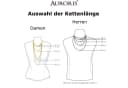 Auroris Lederband 90 cm Schwarz Echtleder Kette mit Edelstahl Karabinerverschluss Bild 4