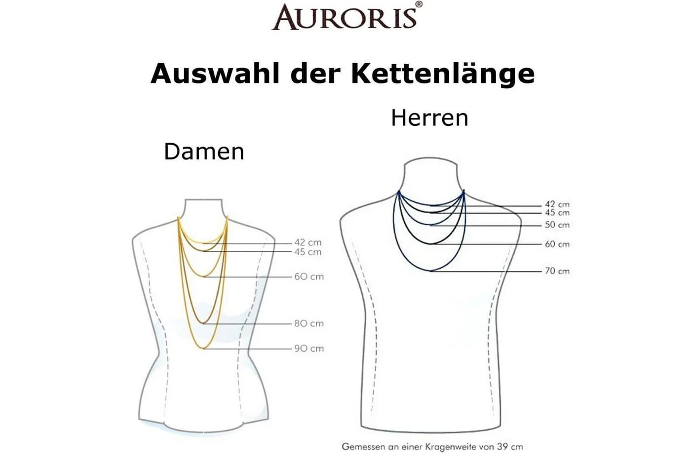 Auroris Lederband 90 cm Schwarz Echtleder Kette mit Edelstahl Karabinerverschluss - Bild 4