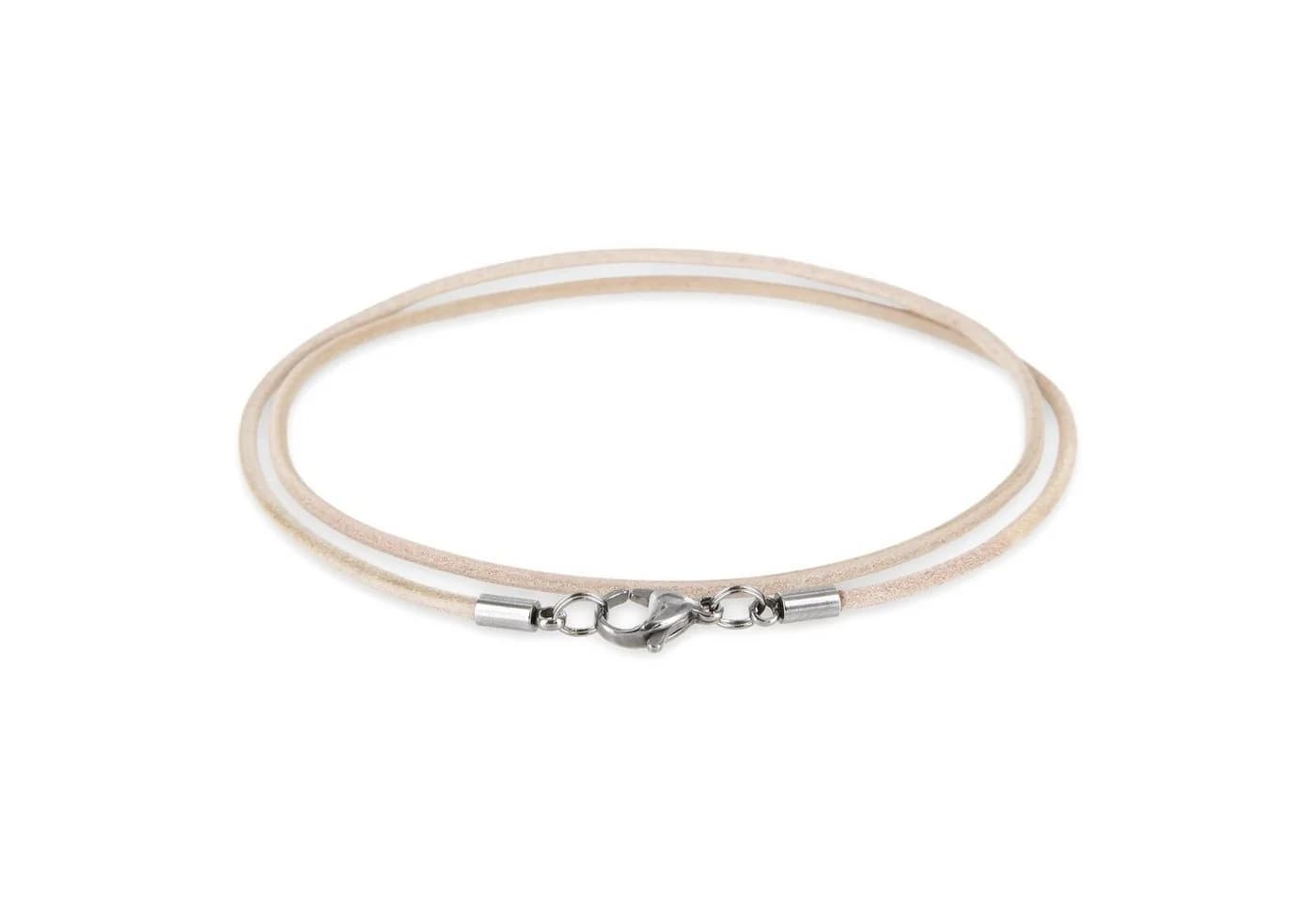 Auroris Lederband 2mm Echtleder Kette mit Edelstahl Karabinerverschluss - Bild 2