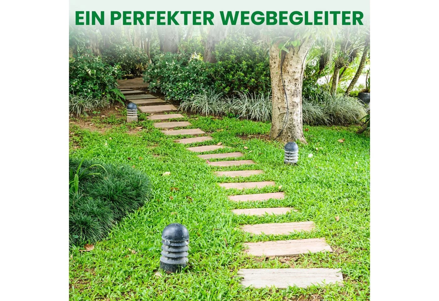 Gartenwelt Riegelsberger Holztritte Lärche Gartenweg - Bild 3