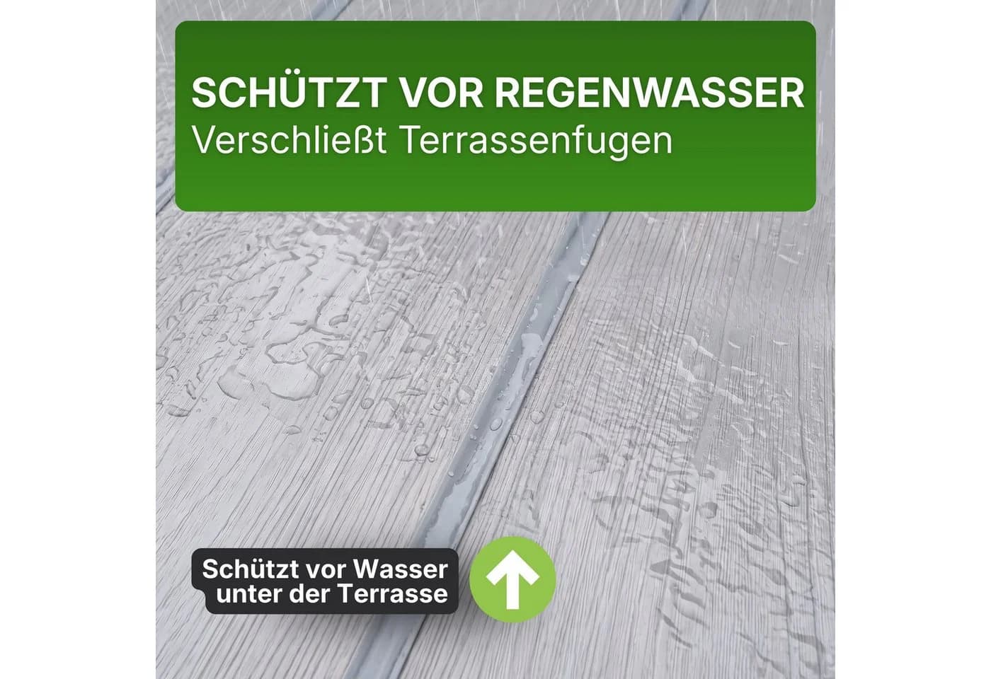 Gartenwelt Riegelsberger Terrassenfugenband Grau TPE Dichtungsband - Bild 3