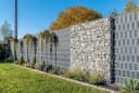 Gartenwelt Riegelsberger Sichtschutzstreifen PREMIUM Rattan Grau Bild 1