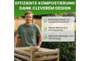Gartenwelt Riegelsberger Komposter Lärchenholz Massivholz Bild 1