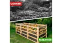 Gartenwelt Riegelsberger Komposter Lärchenholz Massivholz Bild 4