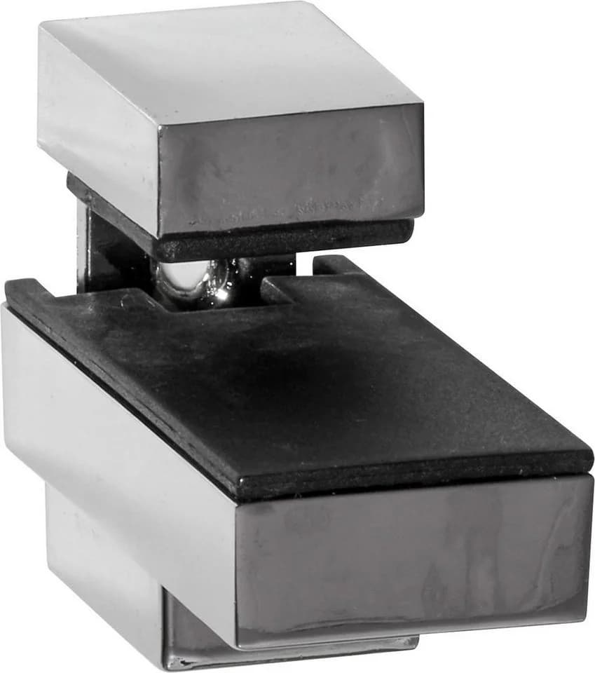 ib style Wandregal Glas 6mm klar mit Clip KUBI Verchromt