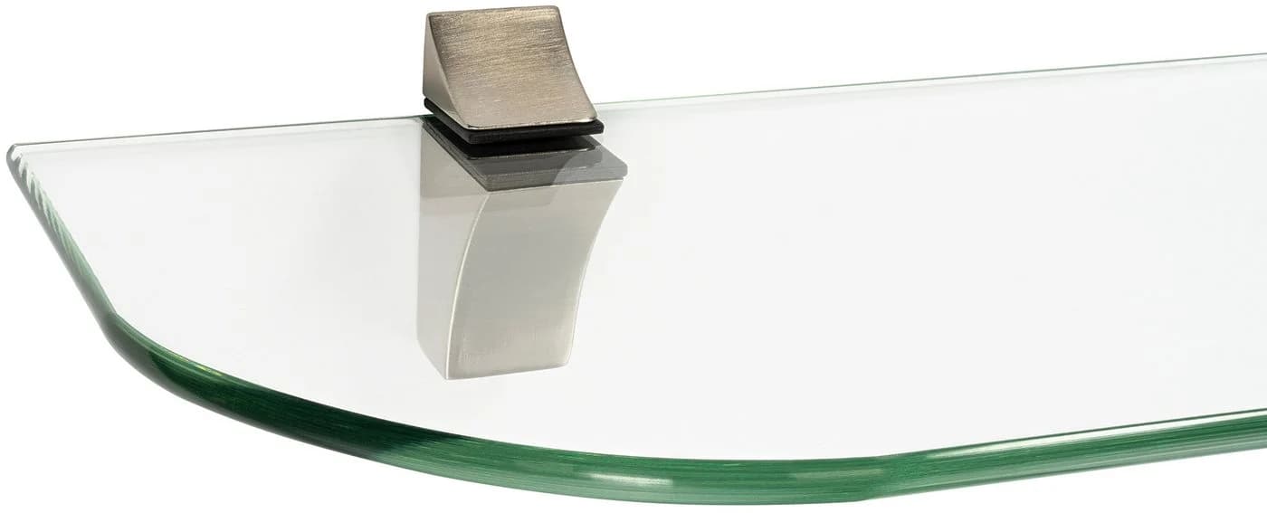 ib style Wandregal Glas 6mm klar mit Clip KUBI Verchromt - Bild 3