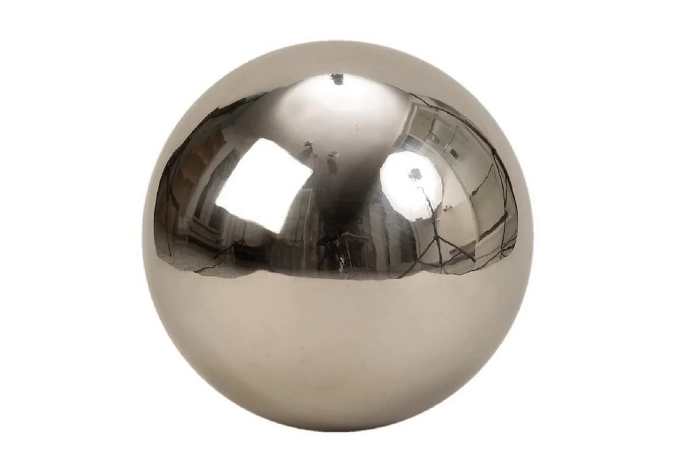 Geschenkestadl Dekokugel silber Edelstahl Rosenkugel XXL - Bild 2
