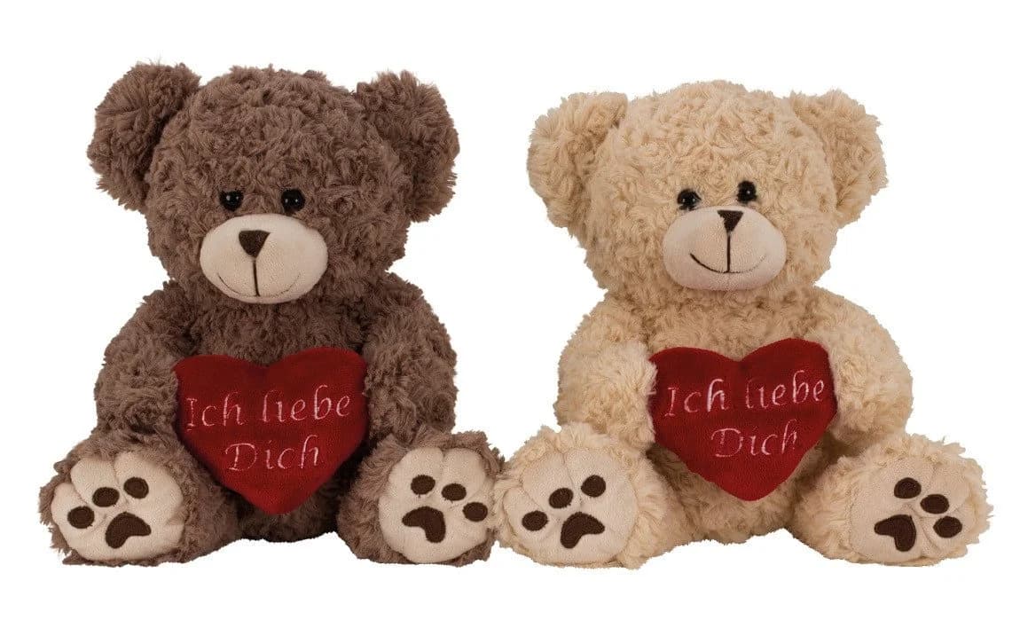 Geschenkestadl Teddybär mit Herz Ich liebe dich 25 cm