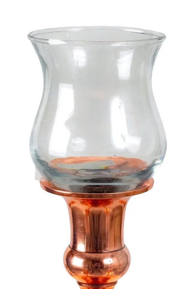 Geschenkestadl Windlicht 5 x Glasaufsatz für Kerzenständer Transparent