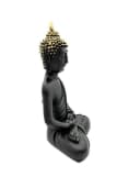 Geschenkestadl Buddha Figur 30 cm Schwarz Gold Zen Deko Bild 4
