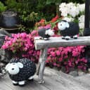 Geschenkestadl Gartenfigur Bunte Schafe Wetterfest Polystone Bild 1