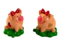 Geschenkestadl Dekofigur 24 Stück Mini Glücksschweinchen bunt Bild 1