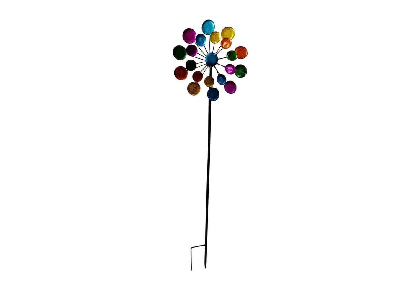 Geschenkestadl Deko-Windrad Bunt Metall 122 cm