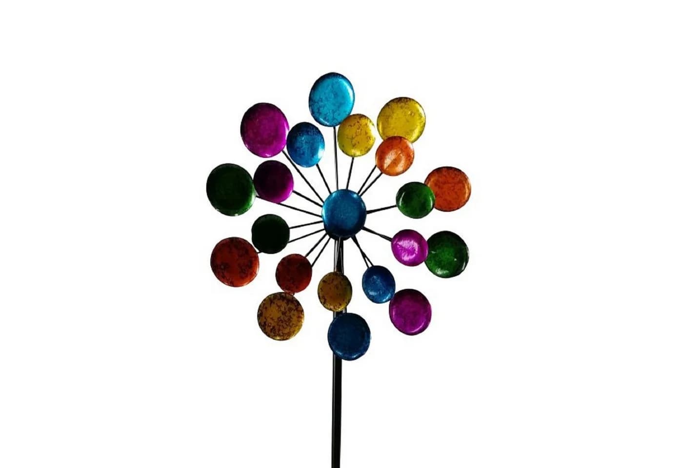 Geschenkestadl Deko-Windrad Bunt Metall 122 cm - Bild 2