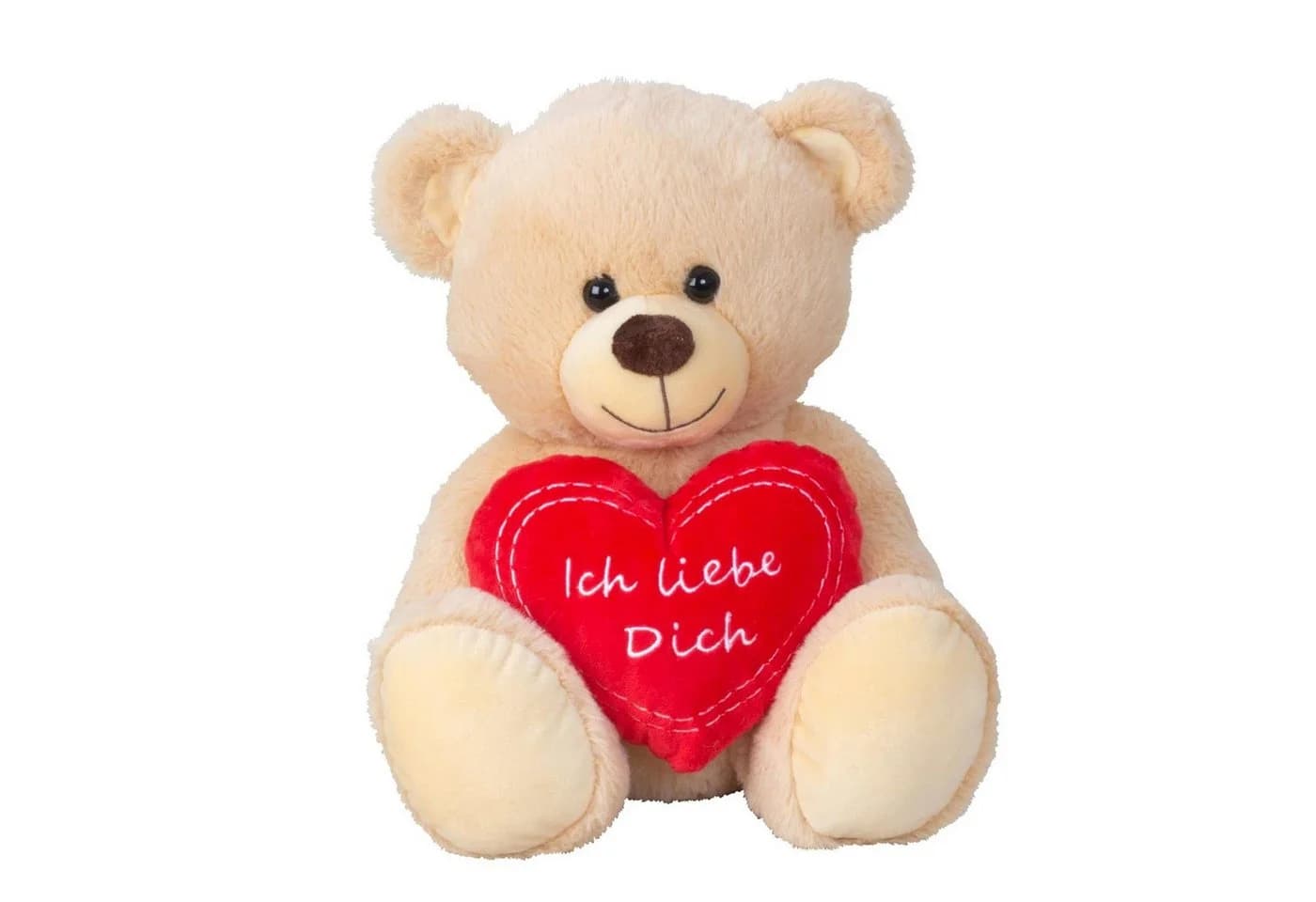 Geschenkestadl Kuscheltier Kuscheliger Teddybär mit Herz Ich liebe dich - Bild 2