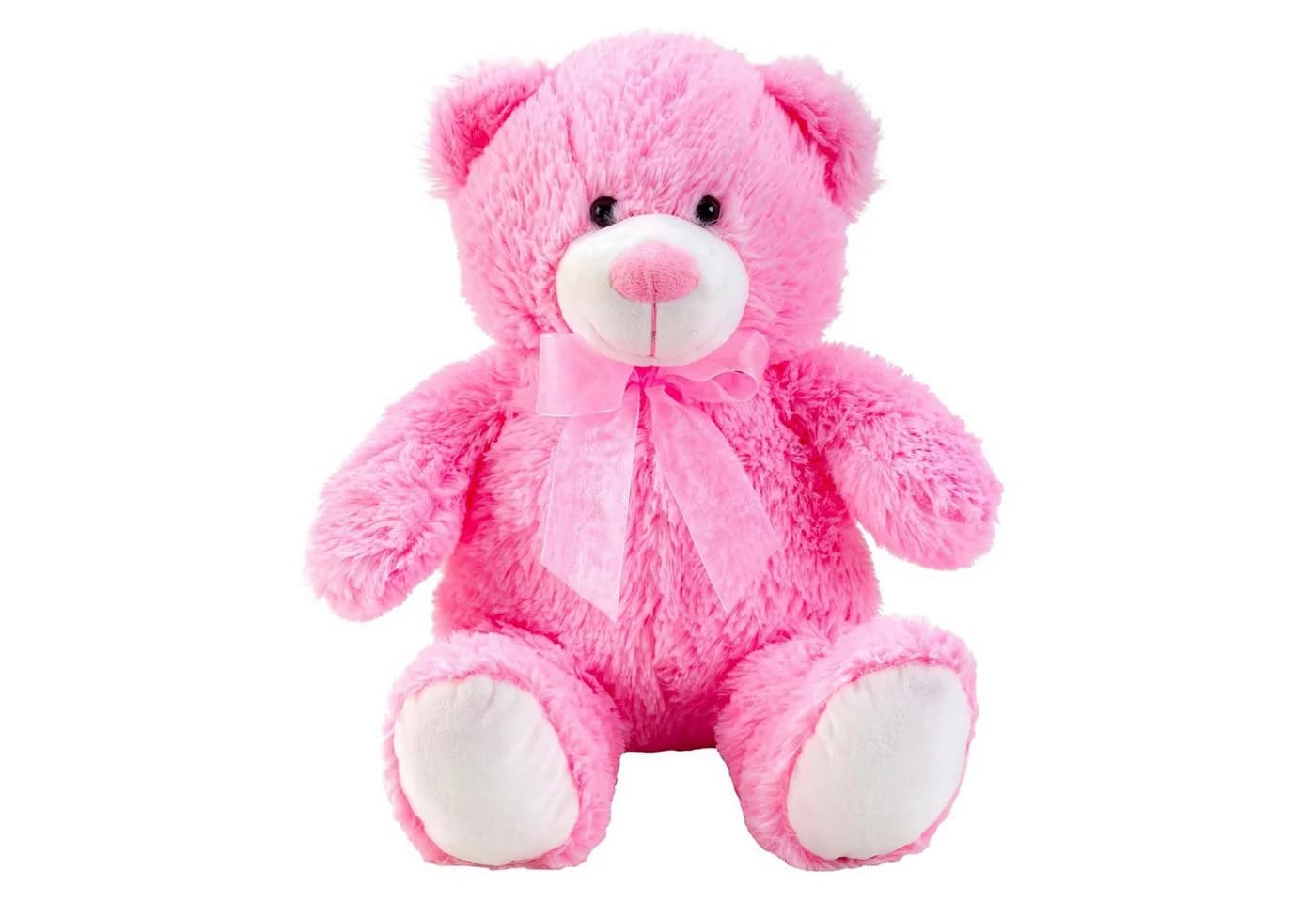 Geschenkestadl Teddybär mit Schleife 50 cm Blau/Rosa Kuschelweich