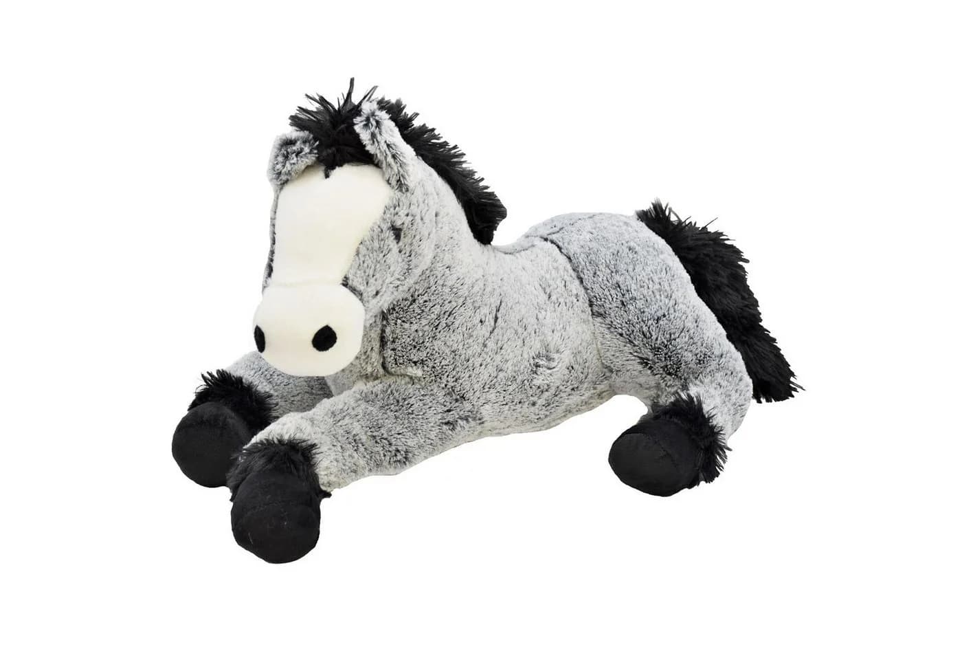 Geschenkestadl Plüschpferd Kuscheltier 50 cm Braun/Schwarz-Grau - Bild 2