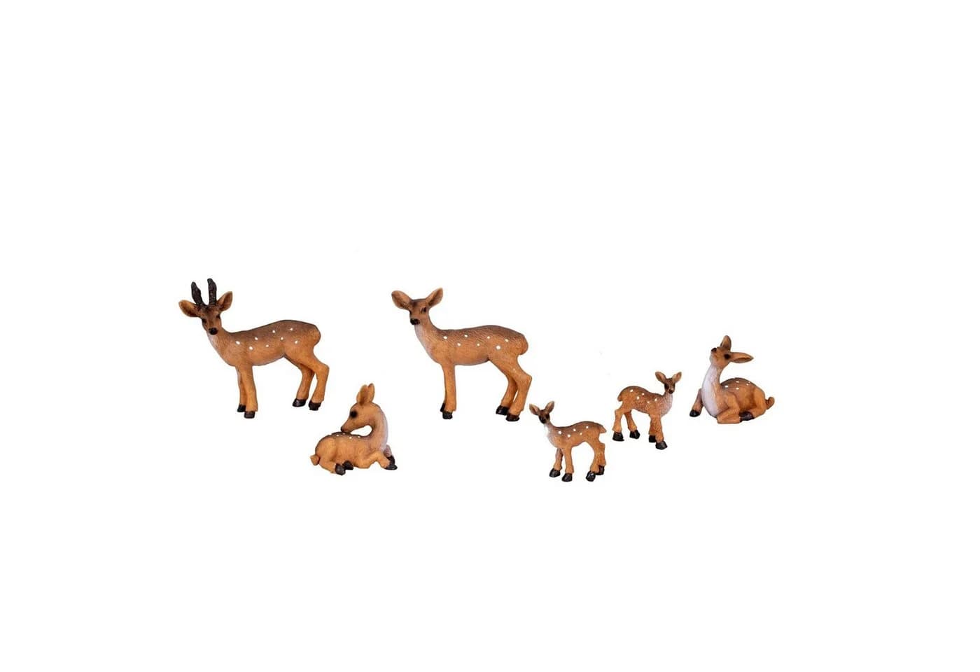 Geschenkestadl Tierfigur Zauberhafte Rehfamilie – detailreiche 6 Rehe für stimmungsvolle Deko - Bild 2