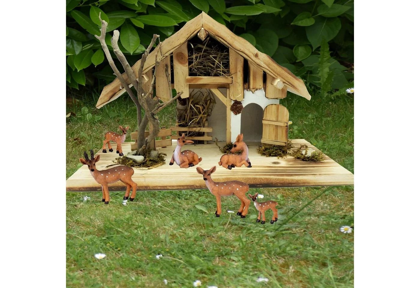 Geschenkestadl Tierfigur Zauberhafte Rehfamilie – detailreiche 6 Rehe für stimmungsvolle Deko - Bild 3