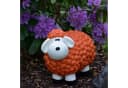 Geschenkestadl Gartenfigur XL Schaf Orange Polystone Bild 3