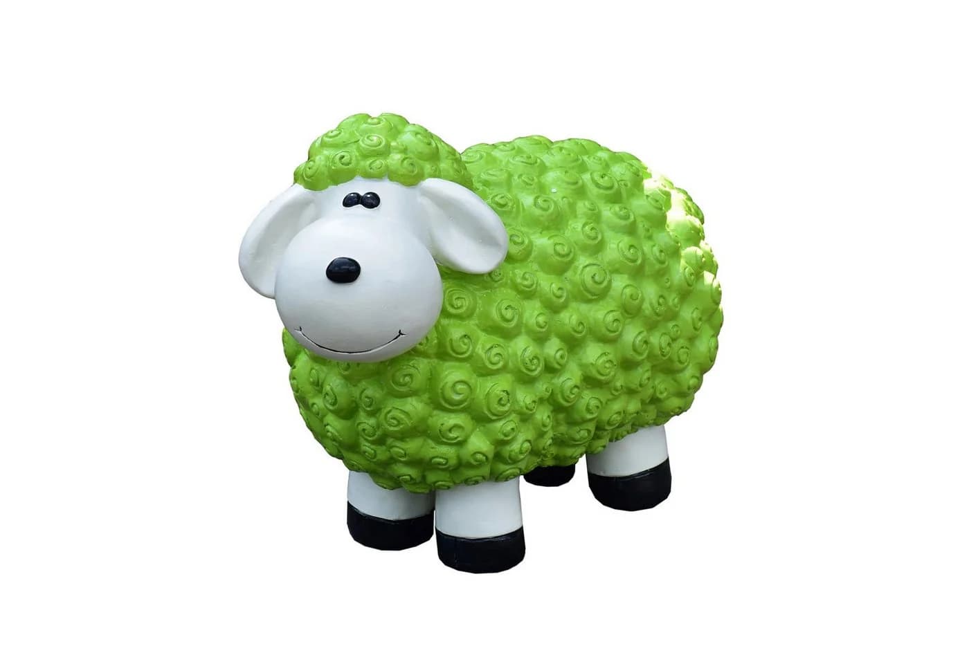 Geschenkestadl Gartenfigur XL Schaf Grün Wetterfest - Bild 2